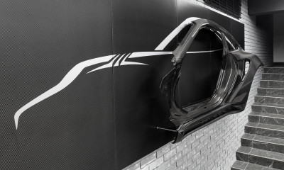  Porsche 992 Stinger GTR Carbon Edition WALL ARTWORK из карбона и титана