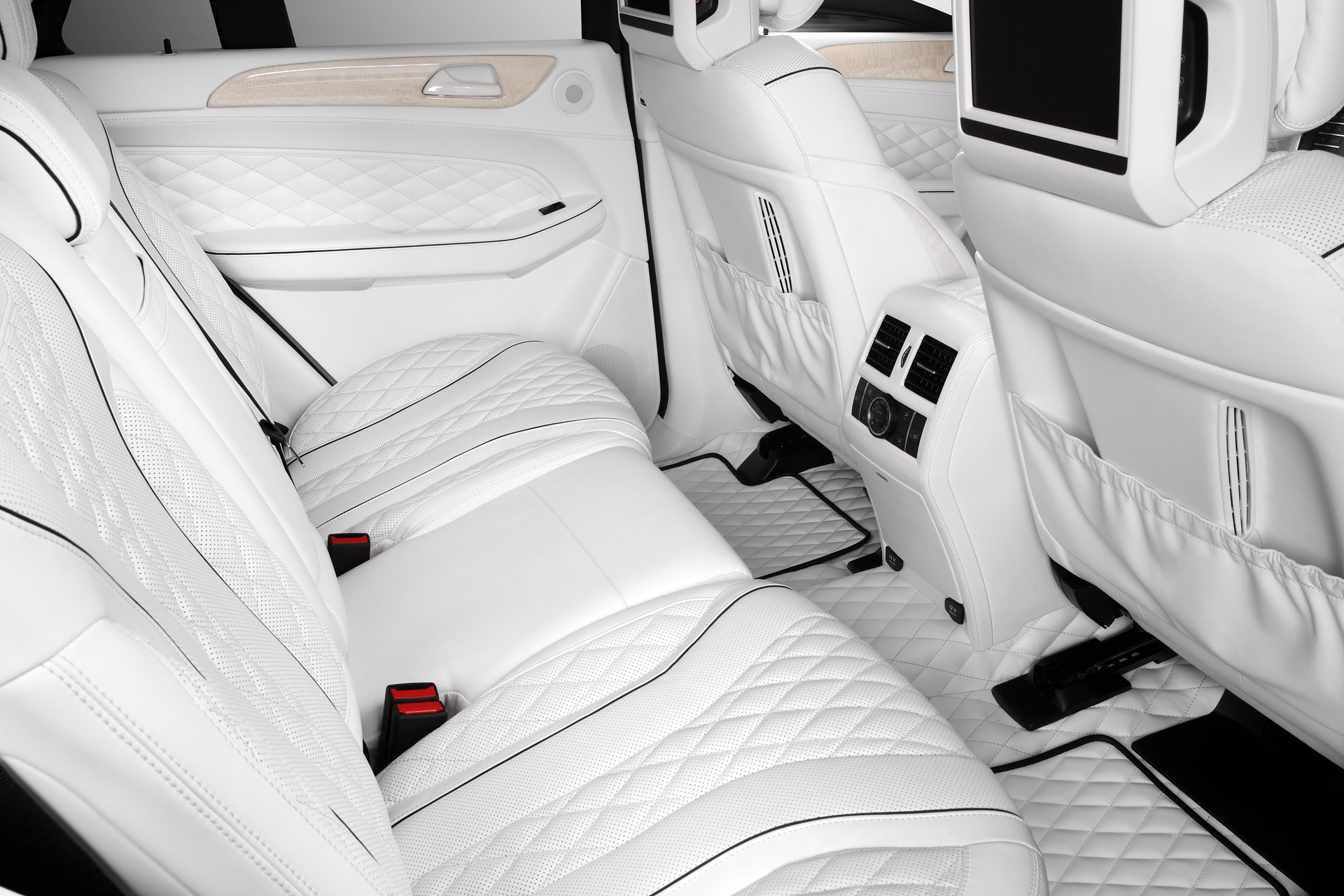 white car interior